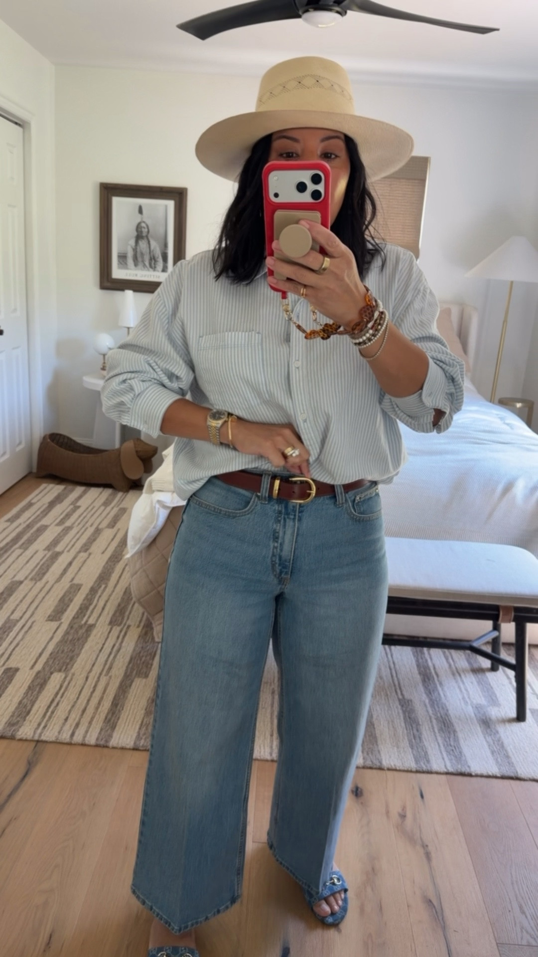 Top size medium, jeans size 8 (size up if you are between sizes), shoes fit tts (I’m a 9.5/10 and did a 40 in these), belt size medium.

#LTKMidsize #LTKOver40 #LTKWorkwear