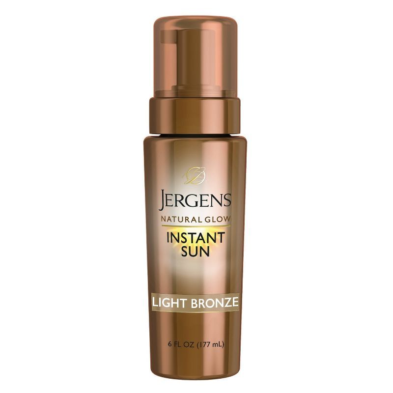 Jergens Natural Glow Instant Sun Sunless Tanning Mousse, Light Bronze Tan, Sunless Tanner Mousse ... | Target