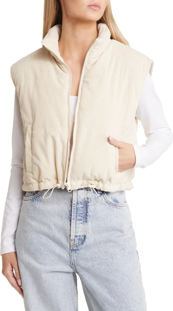 Crop Corduroy Vest | Nordstrom