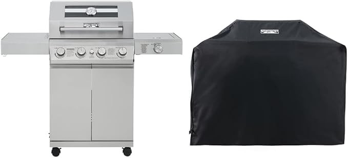 Monument Grills Larger 4-Burner Propane Gas Grills BBQ Stainless Steel Heavy-Duty Cabinet Style w... | Amazon (US)