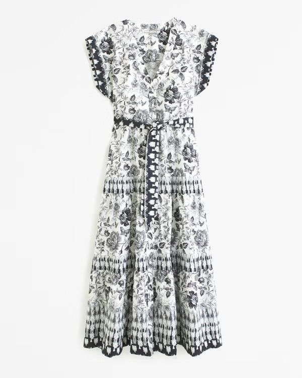 Women's Tie Maxi Dress | Women's Dresses & Jumpsuits | Abercrombie.com | Abercrombie & Fitch (US)