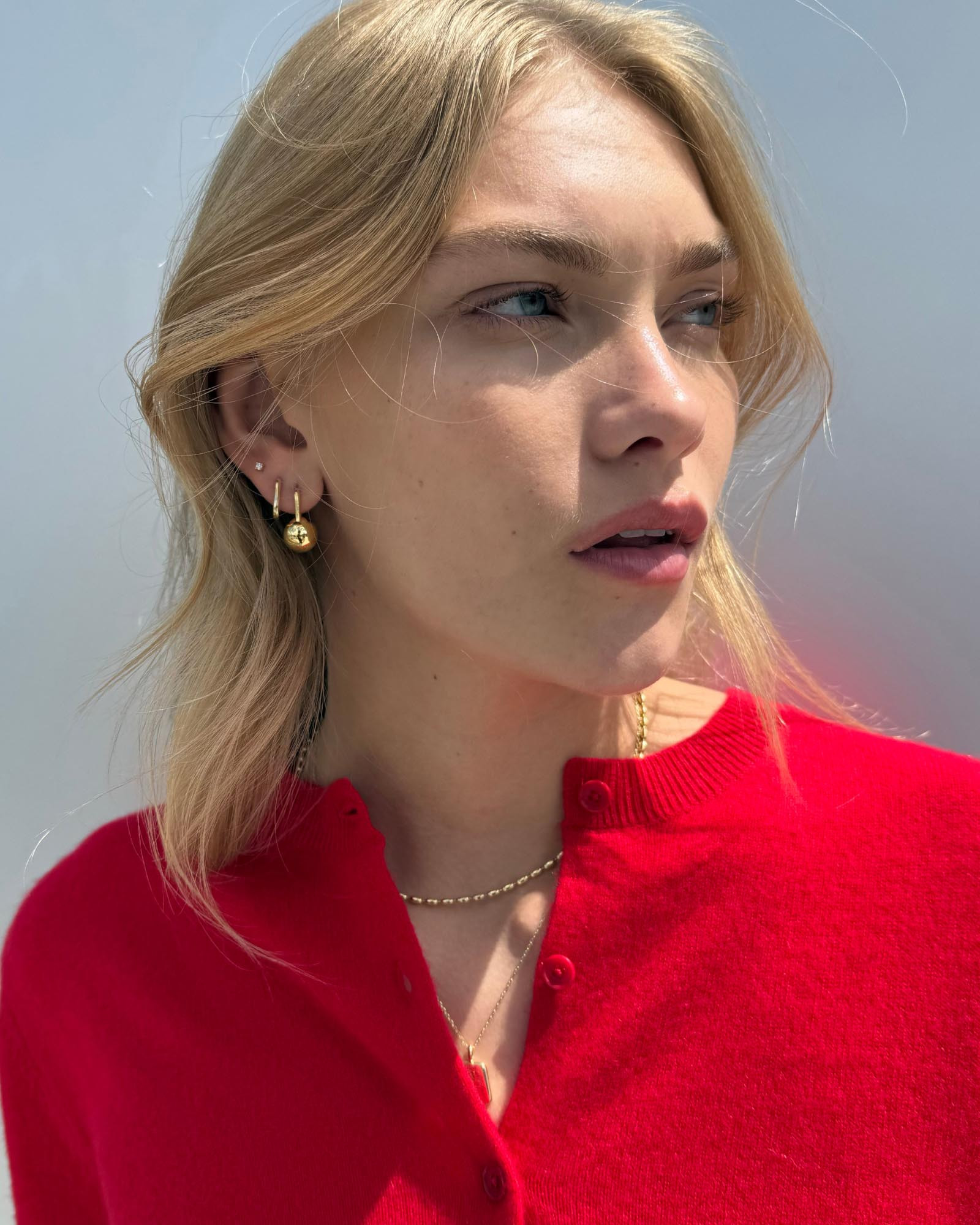 Simple yet chic, this ball chain necklace plated in 14k gold features a perfectly minimal design ... | Ana Luisa