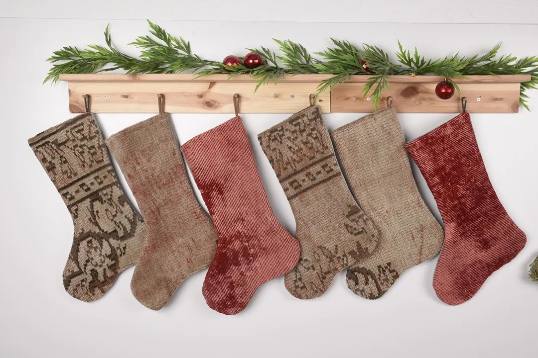 Luxury Unique Stocking, Perfect Gift for Christmas, 7x17 Inches - Christmas Kilim Stockings, Turk... | Etsy (US)