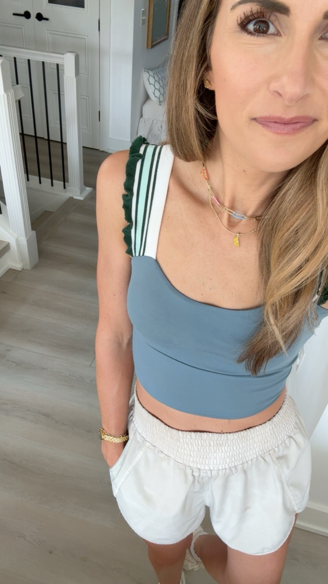 This tank has been a favorite of mine this summer, the ruffle details are so cute! 

#ltkstyle #ltkfashion #ltksummer