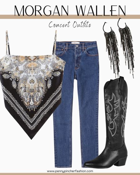 Country concert outfit with jeans and a sexy top. This bandana style top would be great for a Morgan Wallen concert outfit! Love this Morgan Wallen concert outfit idea

Amazon fashion
Country concert
Morgan Wallen
Cowgirl boots
Skinny jeans
Summer concert outfit
Western outfit

#LTKfindsunder100 #LTKstyletip