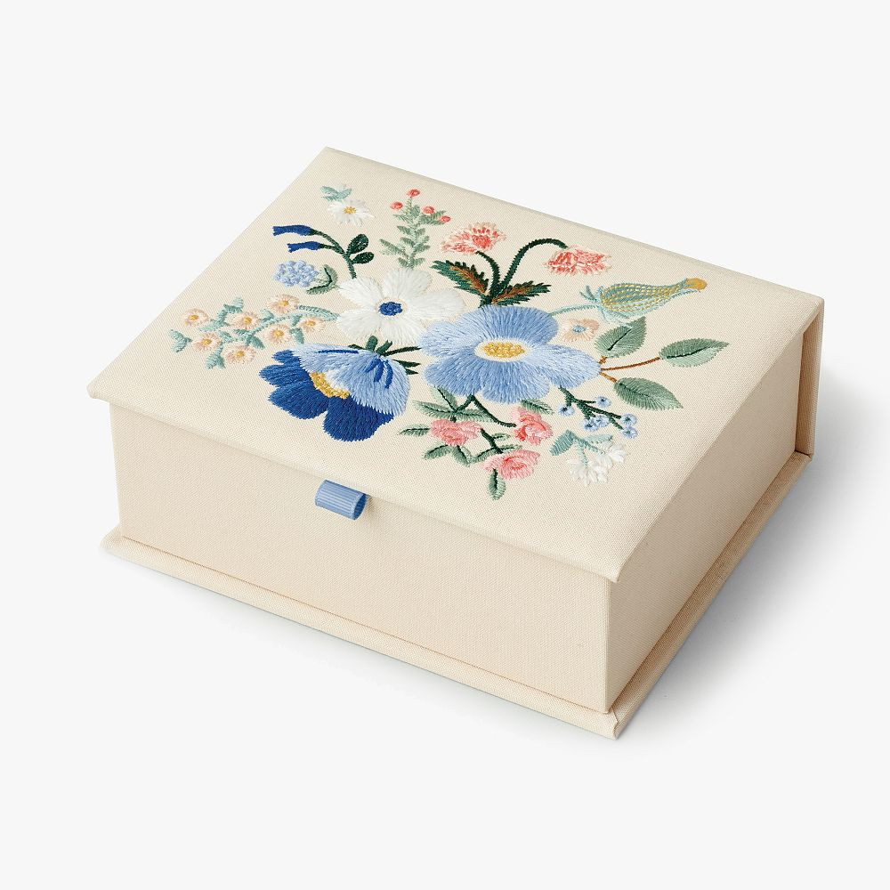 Rifle Paper Co. Garden Party Embroidered Keepsake Box | Pottery Barn Teen