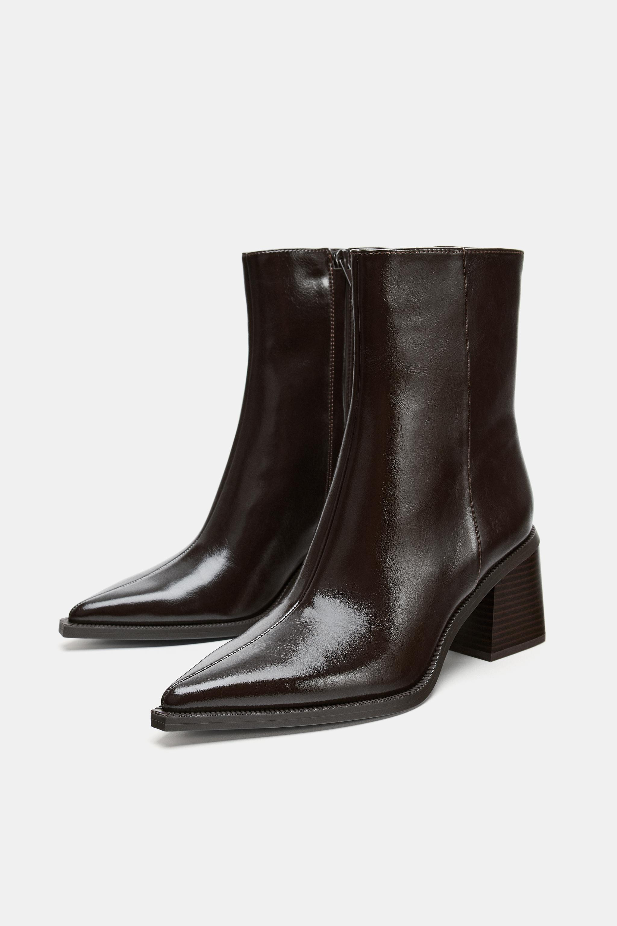 WIDE HEEL ANKLE BOOTS | Zara US