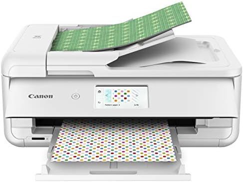 Canon TS9521C All-In-One Wireless Crafting Photo Printer, 12X12 Printing, White, Amazon Dash Repl... | Amazon (US)