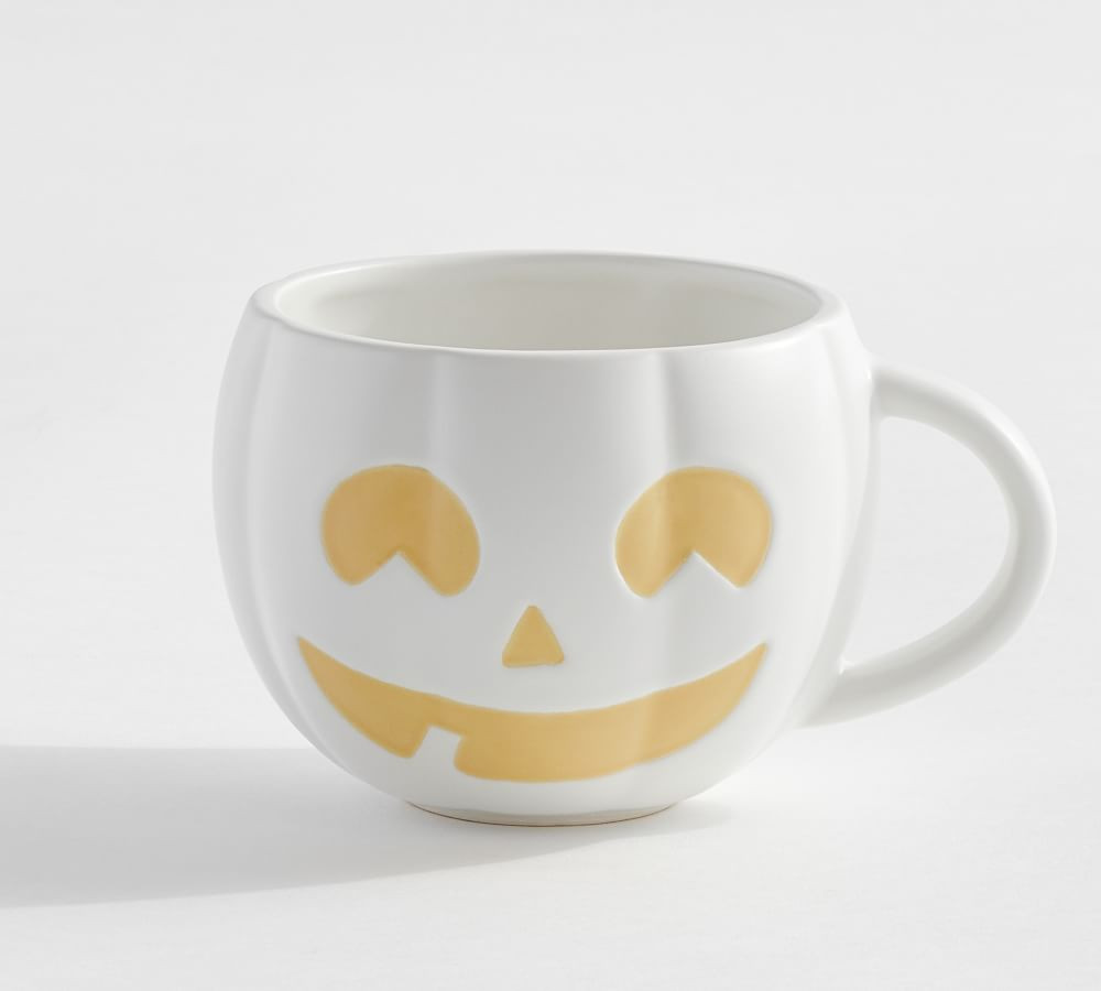 Jack-O'-Lantern Stoneware Mugs | Pottery Barn (US)