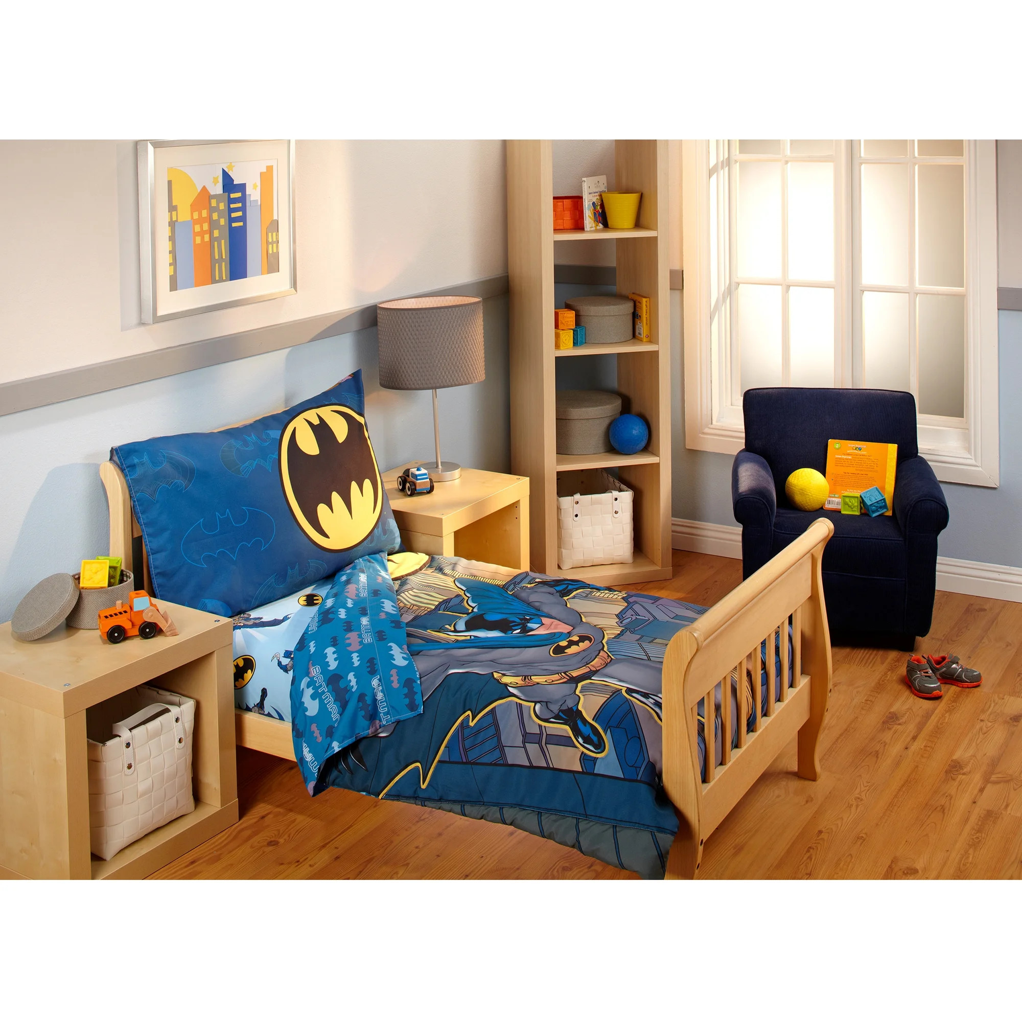 Warner Bros. Batman 4 Piece Toddler Bedding Set | Walmart (US)