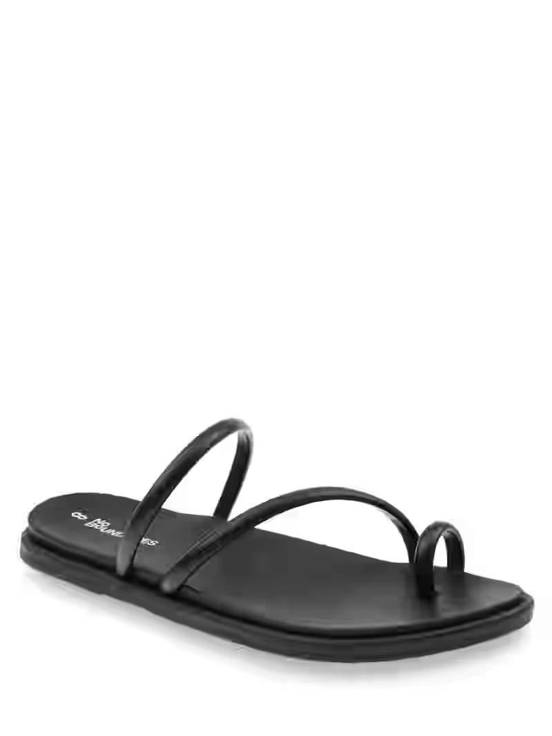 No Boundaries Women's Strappy Toe Loop Sandal | Walmart (US)