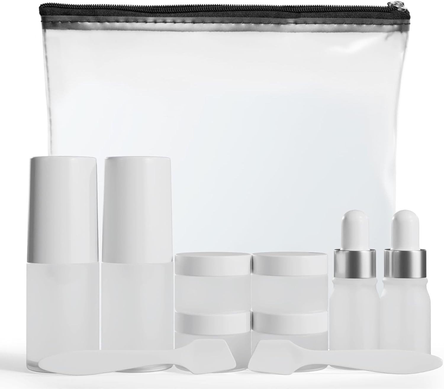 11 Piece Travel Skincare Containers Set - TSA Approved Toiletry Bag & Travel Size Toiletries Bott... | Amazon (US)