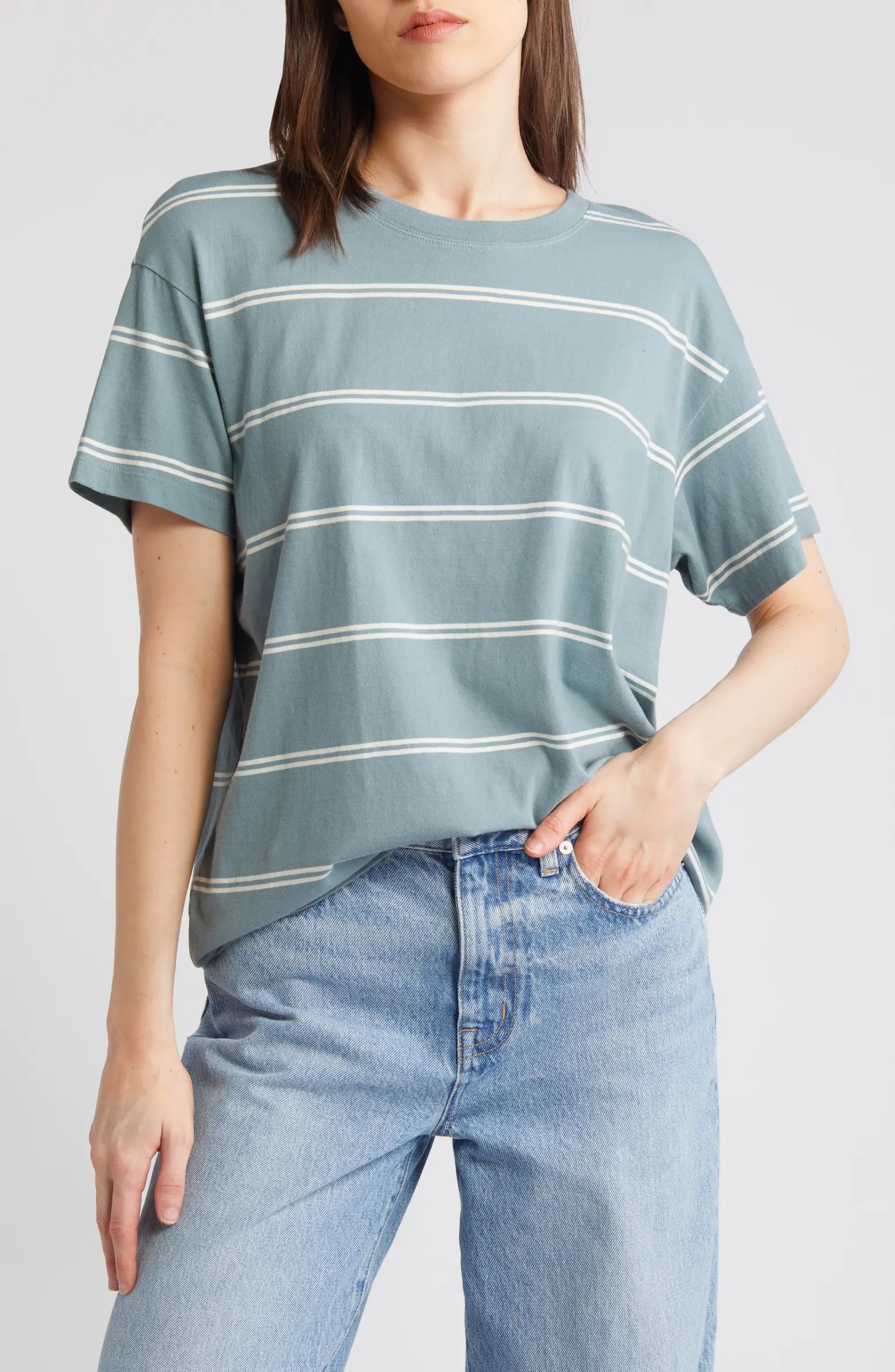 Madewell Softfade Stripe Oversize Cotton T-Shirt | Nordstrom | Nordstrom