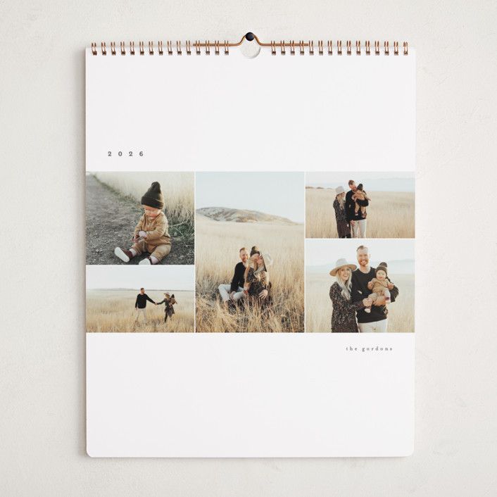 "Simple Display" - Customizable Photo Calendars in Gray by Brianne Larsen. | Minted