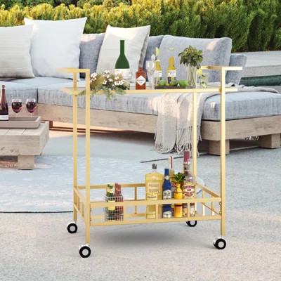 Koffiel Metal Bar Cart | Wayfair Professional