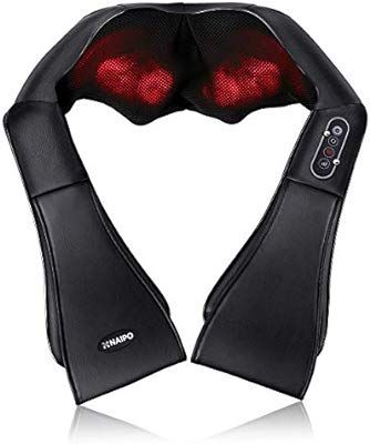 Naipo Shiatsu Back and Neck Massager with Heat Deep Kneading Massage for Neck, Back, Shoulder, Fo... | Amazon (US)