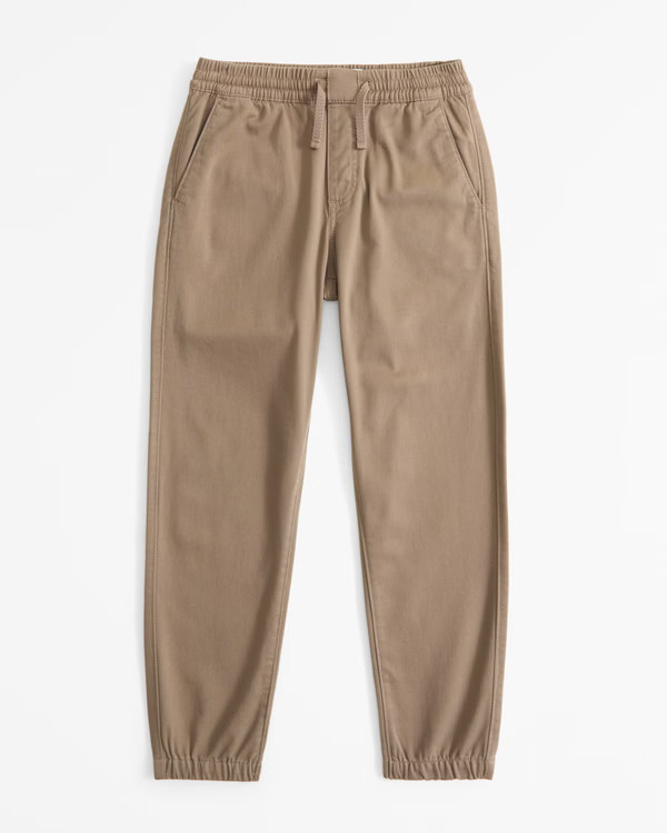 boys twill joggers | boys new arrivals | Abercrombie.com | Abercrombie & Fitch (US)