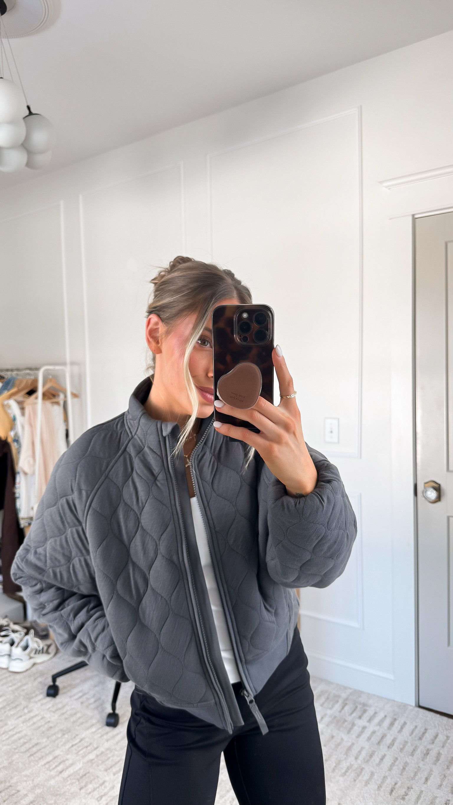 Quilted zip up jacket!! Also comes in a truffle color that is STUNNING! 

#LTKSeasonal #LTKActive #LTKSaleAlert