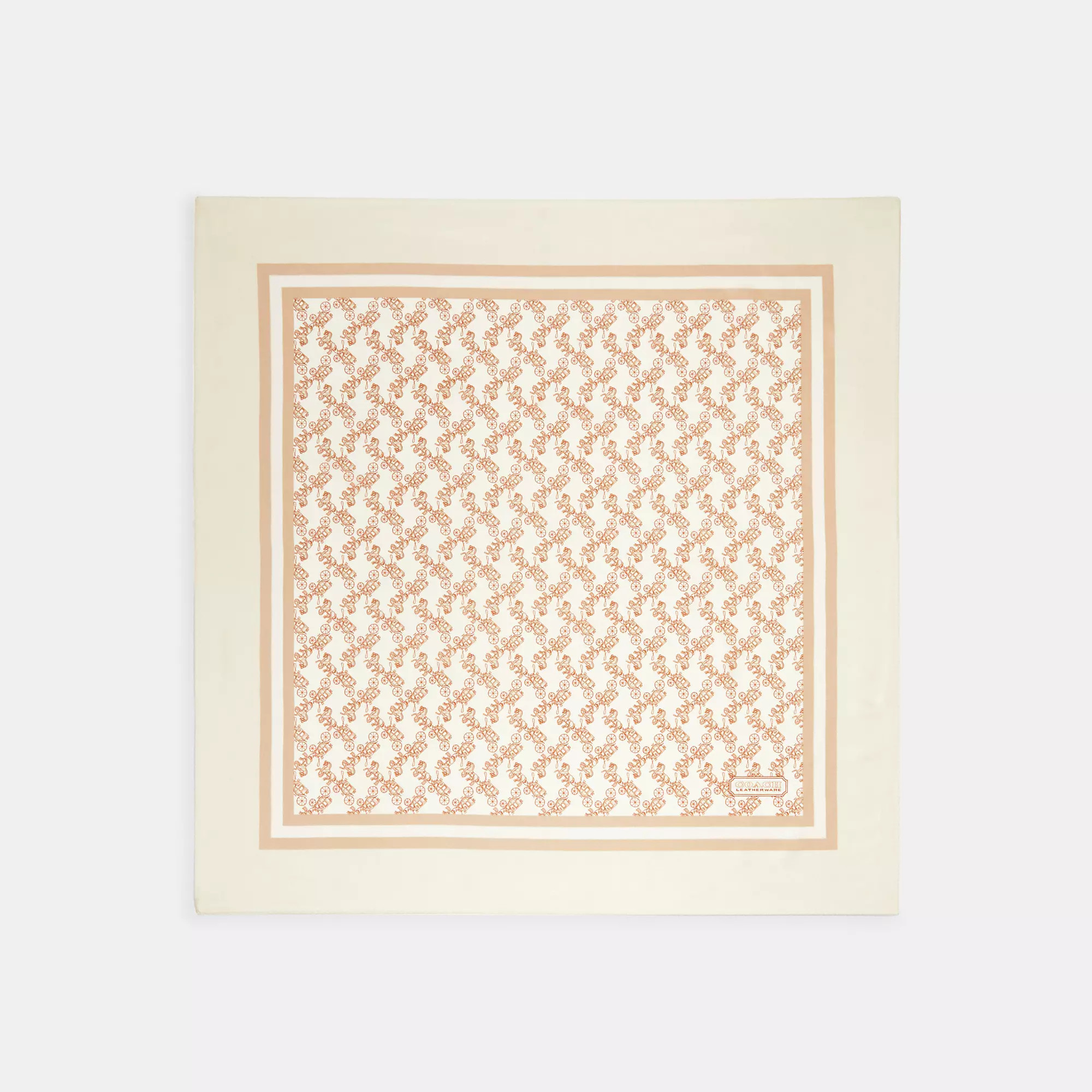 Horse And Carriage Print Silk Square Scarf | Coach (US)