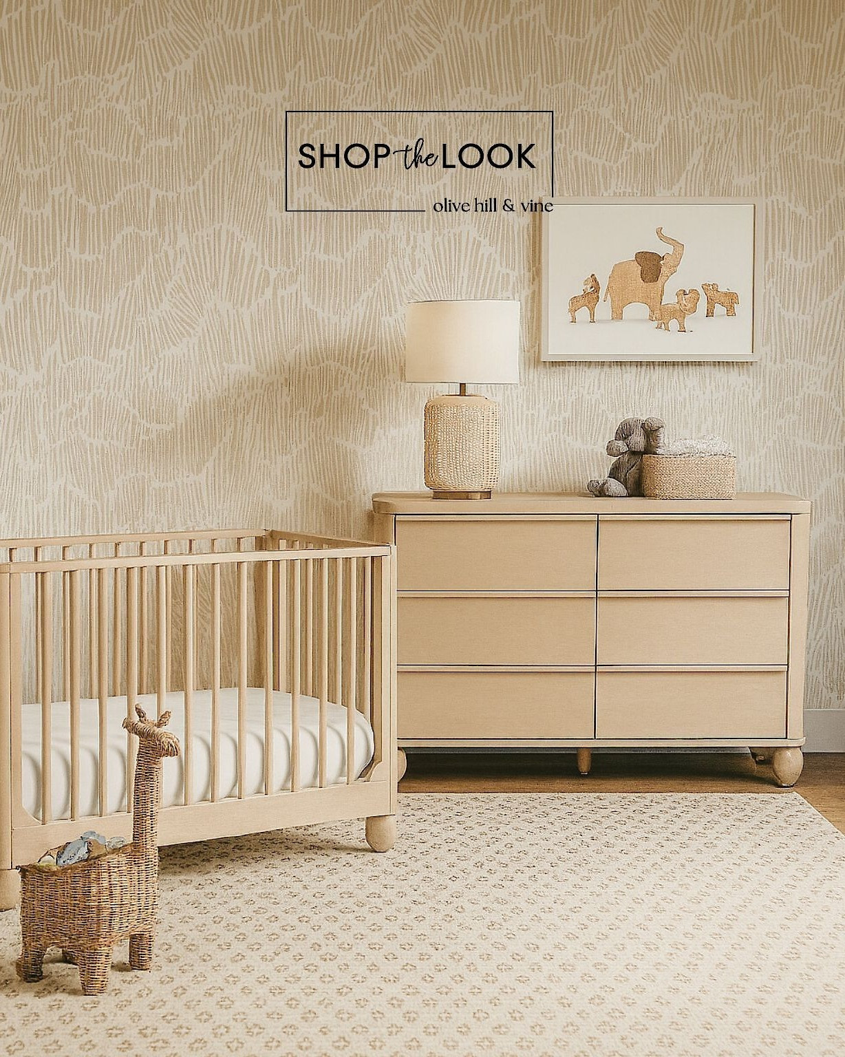 Soft neutrals meet playful safari charm in this ethically crafted nursery. Featuring Minted artwork, a hand-tufted rug, a giraffe basket, and a convertible crib—each piece adds texture, warmth, and story-driven style to your little one’s first space. 

 

#LTKHome #LTKBaby #LTKBump