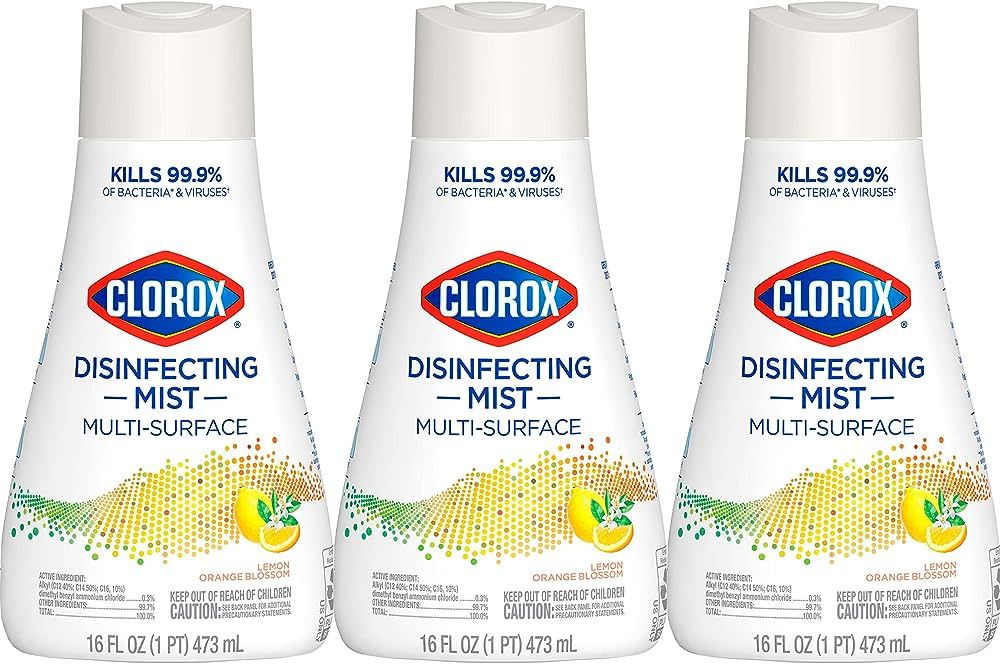 Clorox Disinfecting Mist Refill, Multisurface Cleaner, Sanitizing Mist, Lemon Orange Blossom Scen... | Amazon (US)