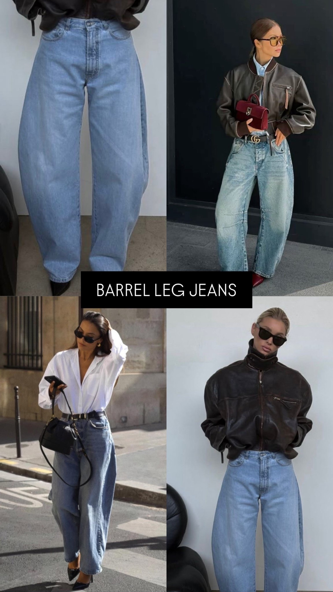 Barrel leg jeans