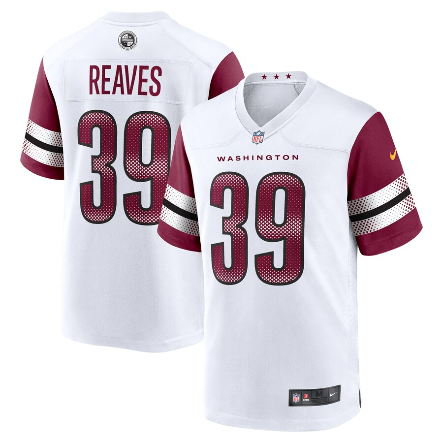 Jeremy Reaves Washington Commanders Nike Game Jersey -  White | Fanatics
