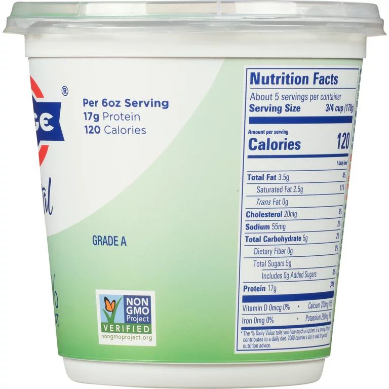 FAGE Total 2% Milkfat All Natural Lowfat Greek Strained Yogurt, 32 oz | Walmart (US)