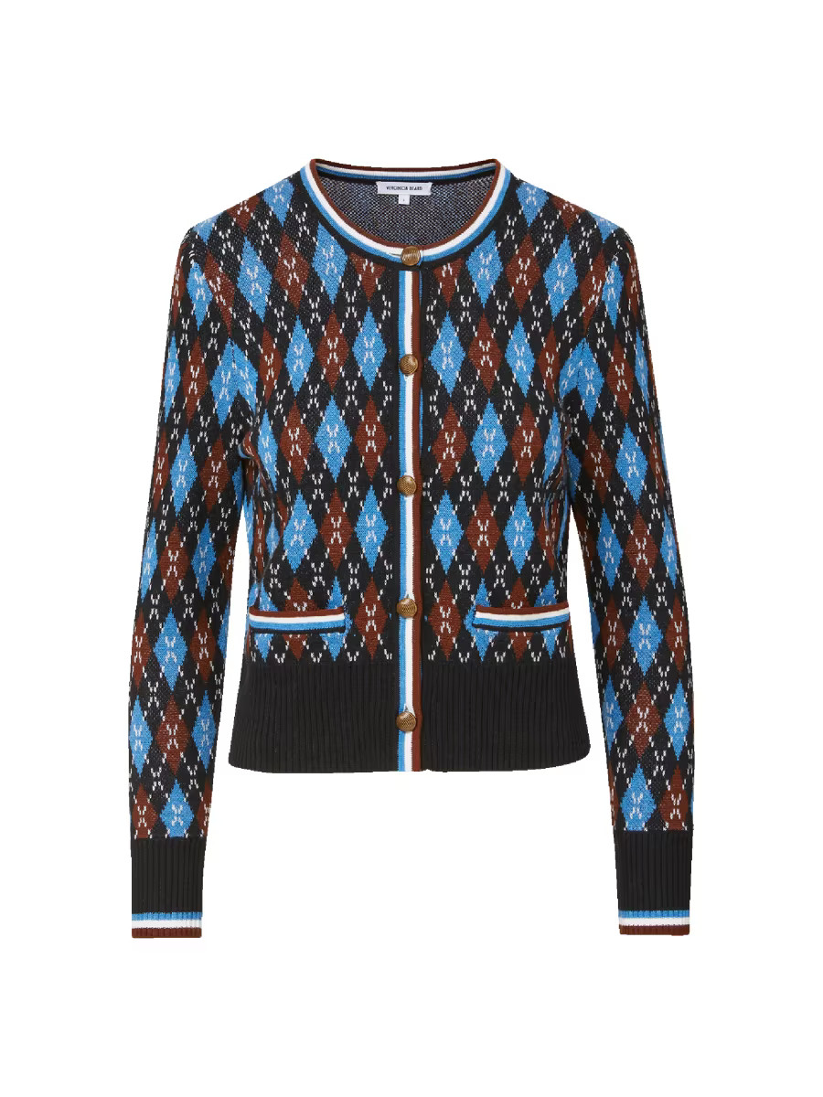 Sylvane Argyle Wool-Cotton Cardigan | Saks Fifth Avenue