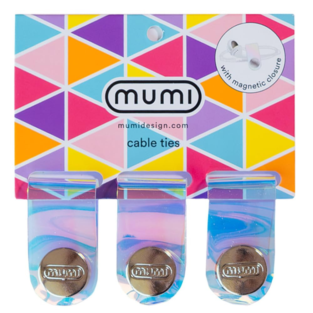 MUMI Holographic Cord Organizer - Stylish Cable Ties and Cord Wraps for Cable Management - Set of... | Amazon (US)