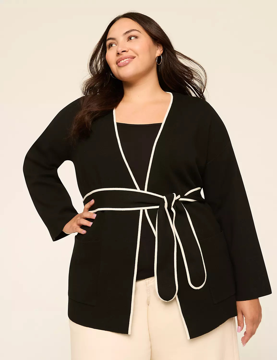 Long-Sleeve Belted Cardigan | LaneBryant | Lane Bryant (US)
