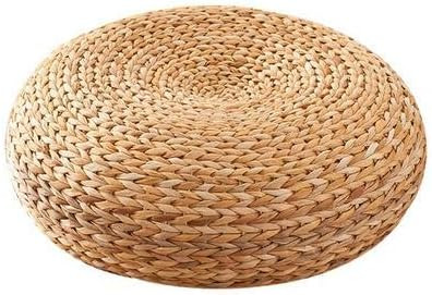 Handmade Straw Cushion Thickened Round Yoga Floor Mat for Meditation Rest | Amazon (US)