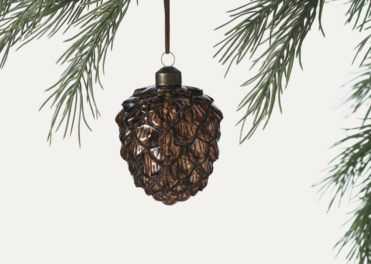 Pinecone Ornament Brown | Urban Barn