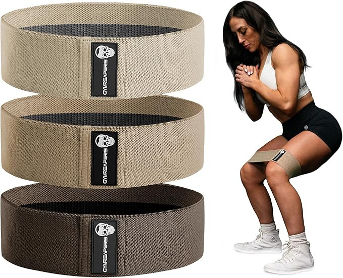Hip Bands for Booty Workouts | Non Slip Fabric Band Set with 3 Levels - Resistance Bands for Legs... | Amazon (US)