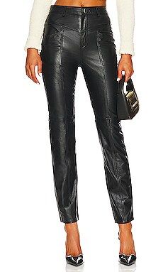 NBD Mari Leather Pant in Black from Revolve.com | Revolve Clothing (Global)
