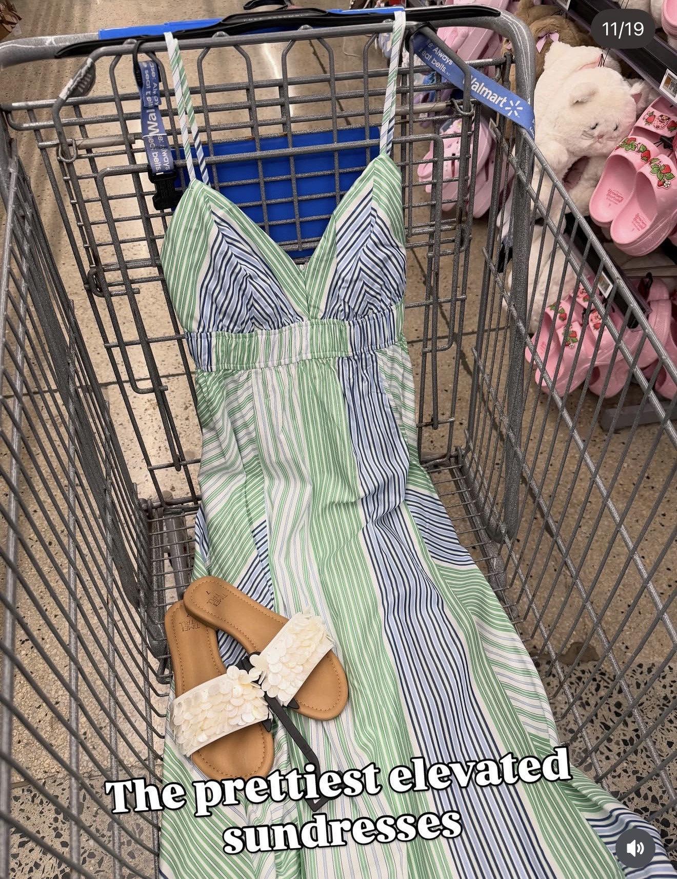 Another gorgeous Walmart cotton sundress, I spotted a mom wearing this one at a recent kids party! She looked amazing! #walmartfashion