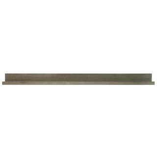 inPlace 60 in. W x 4.5 in. D x 3.5 in. H Light Gray Driftwood Extended Size Picture Ledge 9602064... | The Home Depot