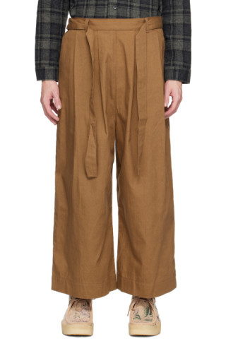 SSENSE Exclusive Brown Trousers | SSENSE