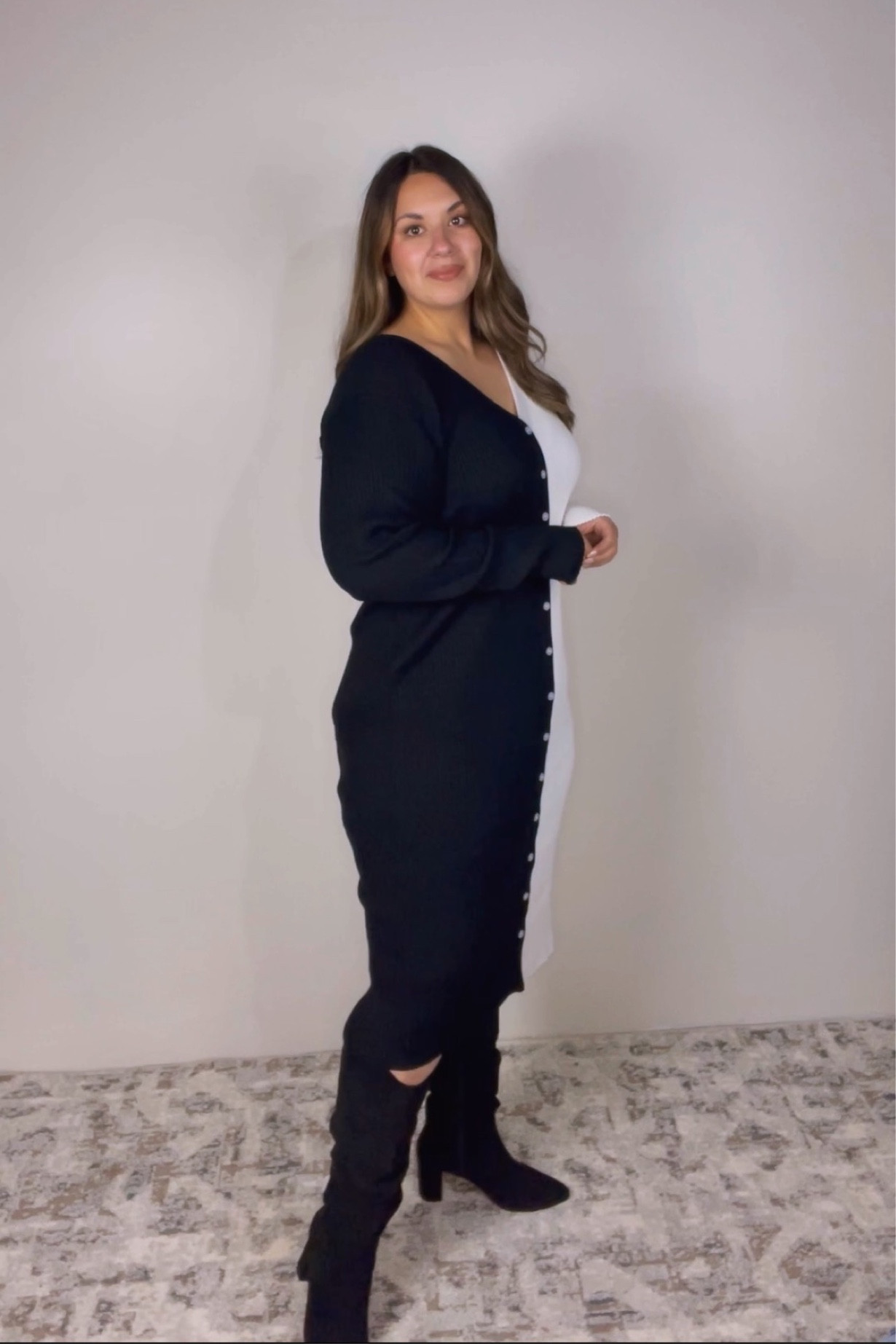 This dress is so timeless! You can never go wrong with black and white. Loved how soft this dress is. 

Wearing a size XXL here but could’ve sized down one size! 


Curvy Fashion 
Walmart Fashion 
Walmart Finds 
Walmart Fashion Finds 
Plus Size Dress
Black & White Sweater Dress
Button Up Sweater Dress 
Sweater Dress 
Size 16 
Size 16 Fashion 
Size 14 Style 
Midsize 

#LTKHoliday #LTKunder50 #LTKcurves