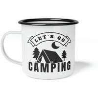 Let's Go Camping Mug, Enamel Mountain Camp Bachelorette, Gift For Camper Friend, Couple | Etsy (US)