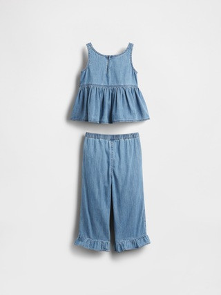 Baby & Toddler Denim Ruffle Outfit Set | Gap (US)