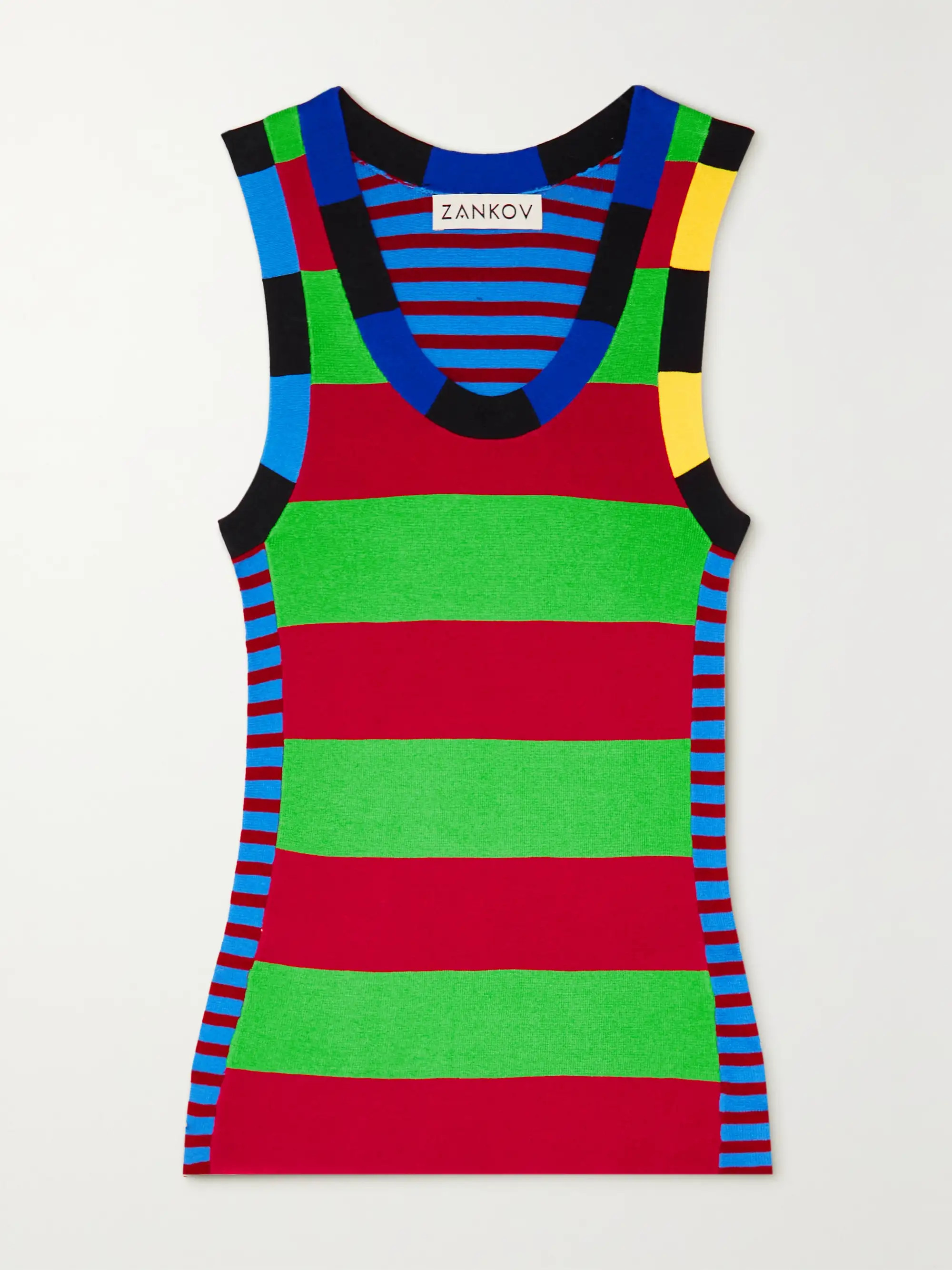 ZANKOVIsola striped organic cotton tank | NET-A-PORTER (US)