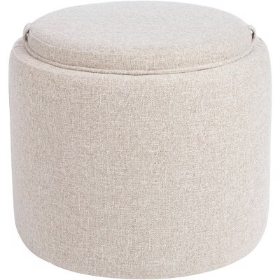 Studio 55D Elias 18" High Nathan Ginger Storage Ottoman with Reversible Tray | Target