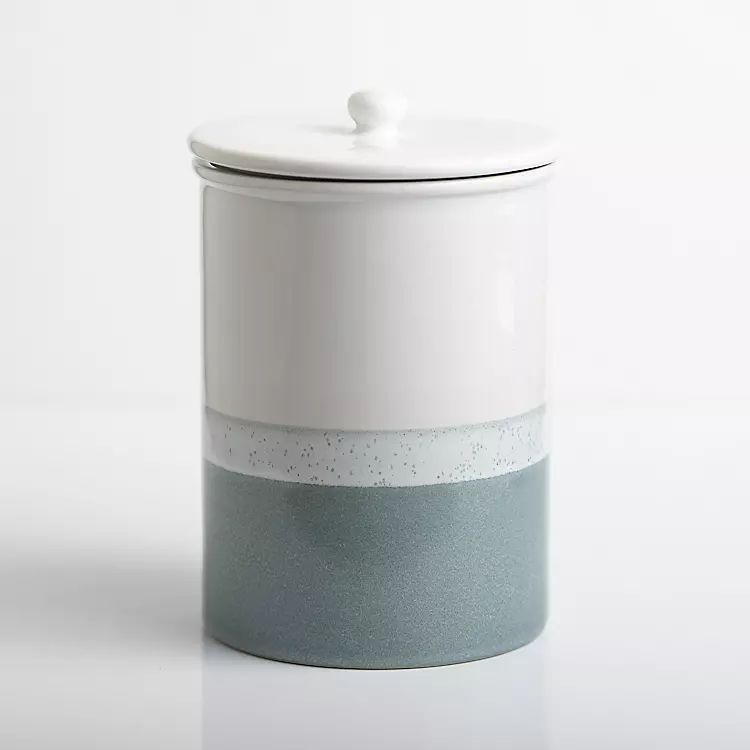 Blue Half Dipped Medium Canister | Kirkland's Home