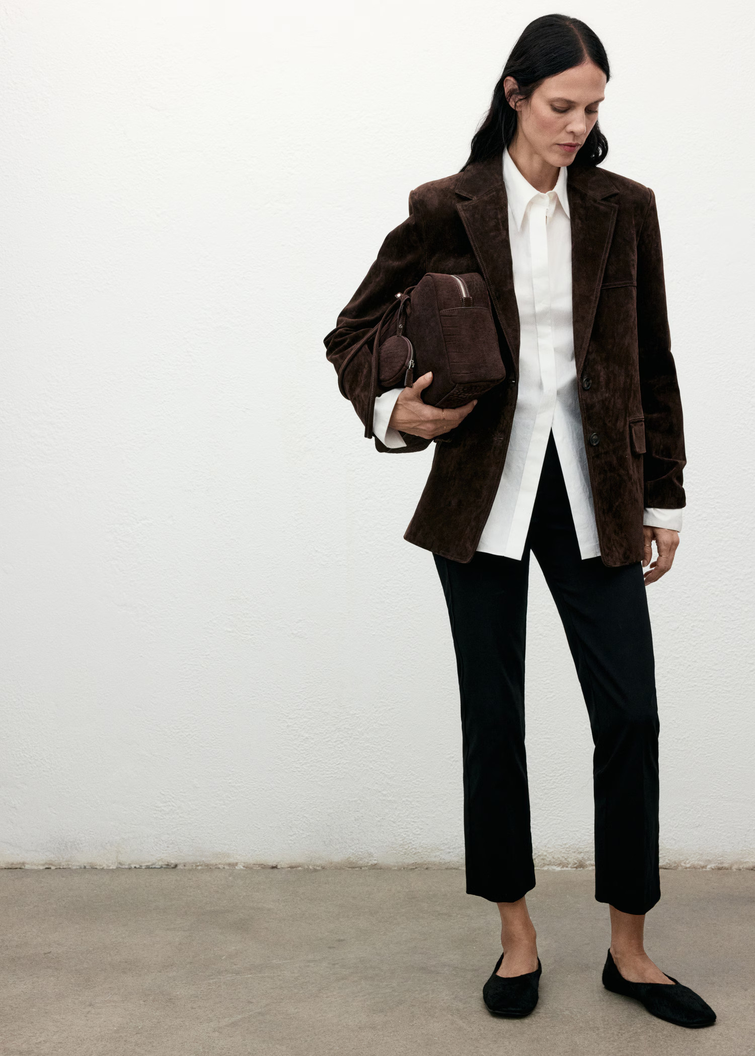 Straight suede blazer | Mango (US/MX/AU)