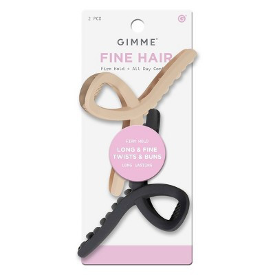 Gimme Beauty Tie Fine Hair Claw Clip - Brown/Black - 2pc | Target