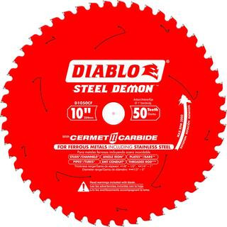 Steel Demon 10 in. x 50-Tooth Cermet II Metals and Stainless Steel Circular Saw Blade | The Home Depot