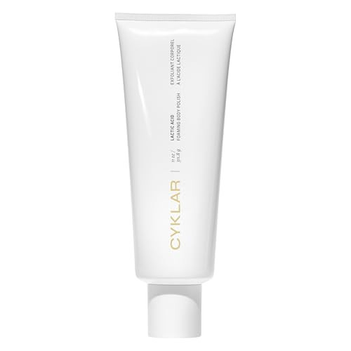 Cyklar Lactic Acid Foaming Body Polish – Exfoliating Body Wash with Chemical & Physical Smoothers – Includes Glycerin Hydration, Mandelic Acid & Volcanic Pumice. Fragrance-Free, 11 fl oz | Amazon (US)