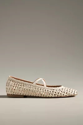 By Anthropologie Woven Leather Ballet Flats | Anthropologie (US)