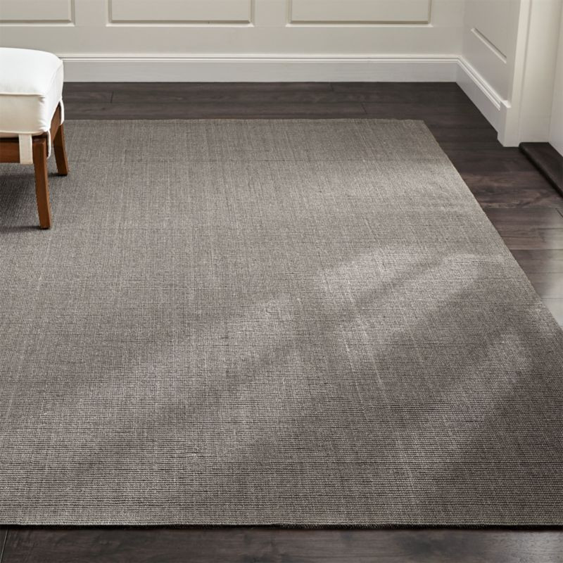 Sisal Grey Area Rug | Crate & Barrel | Crate & Barrel